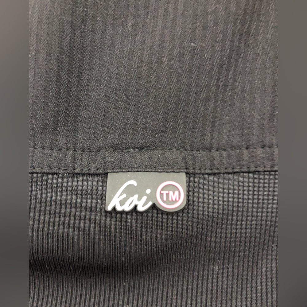 koi Black Bomber Jacket with Pink Top - Picture 8 of 12